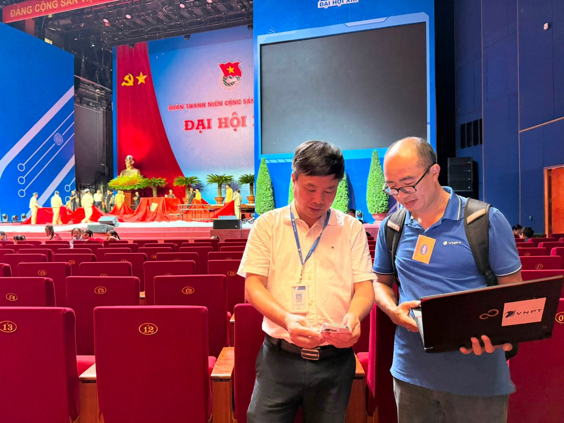 VNPT HÀ NỘI SẴN SÀNG HẠ TẦNG VIỄN THÔNG PHỤC VỤ ĐẠI HỘI ĐOÀN TOÀN QUỐC LẦN THỨ XIII